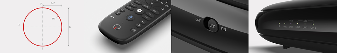 many type of circle design in KT product. ex) buttons.